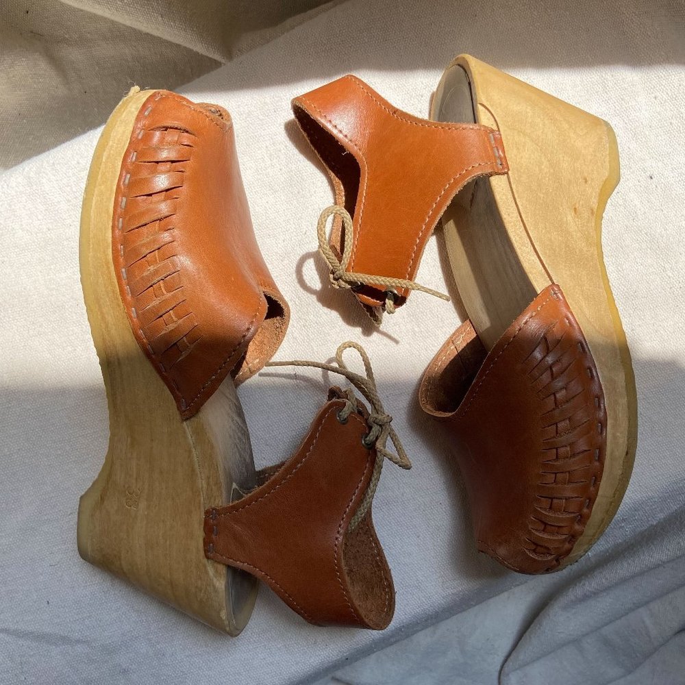No.6 Clogs with Side Braided Detail